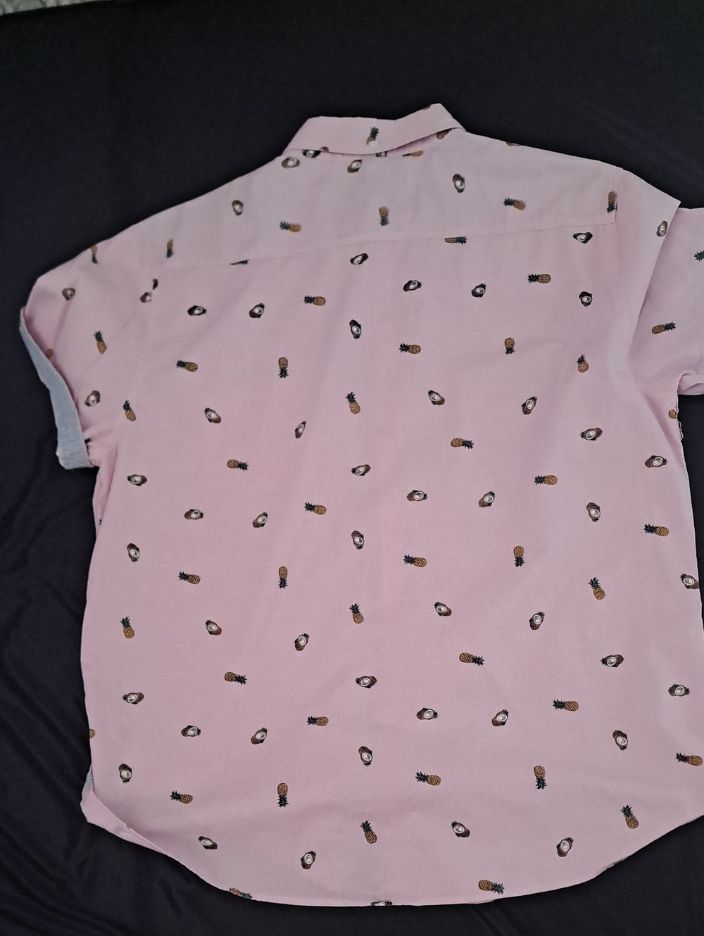 Sovereign Code Pink Short-Sleeve Button-Down Shirt with Pineapple Print - Picture 10 of 11